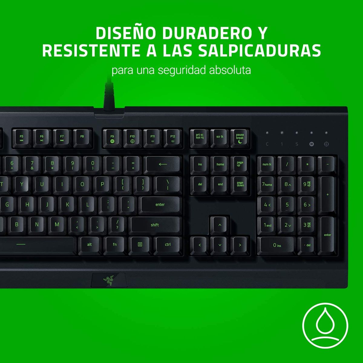 Razer Cynosa Lite Gaming Keyboard Membrane Switches TKL Chroma RGB ESP Layout - QWERTY