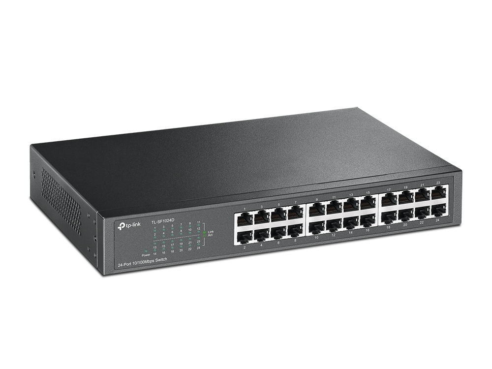 TP-LINK TL-SF1024D 24-port 10/100 Rackmount Unamanged Switch V3