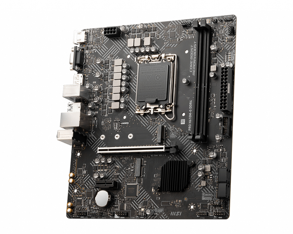 MSI PRO H610M-G DDR4 Motherboard Intel H610 LGA 1700 micro ATX