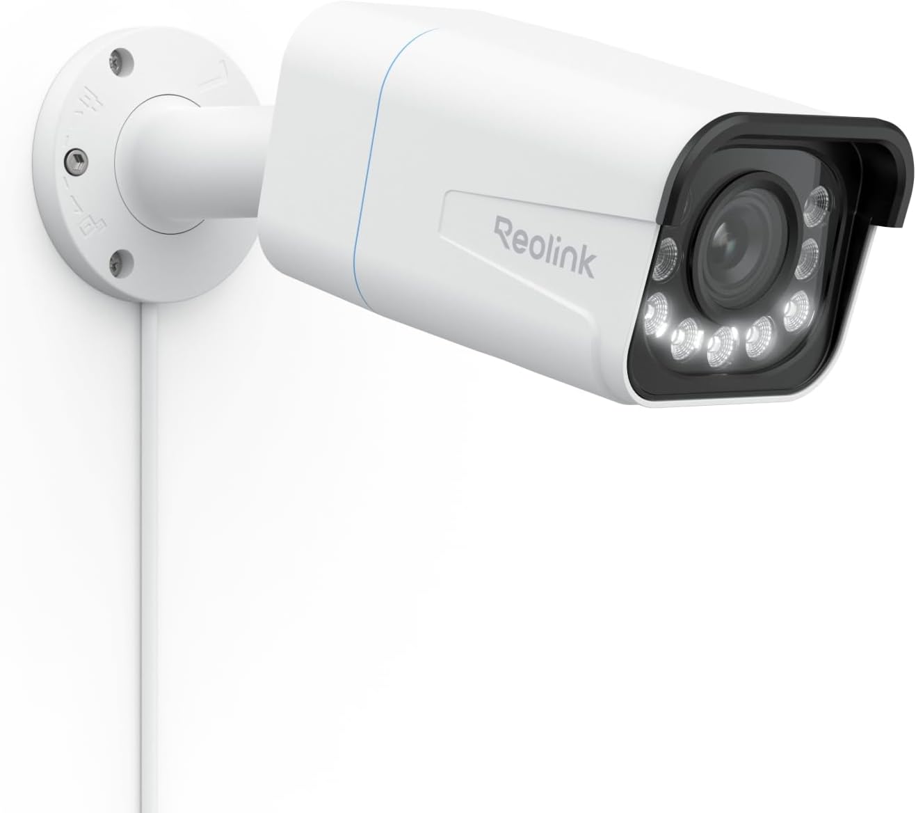 Reolink RLC-811A 4K PoE Außenkamera, 5x Optischer Zoom, Spotlight, Farbige Nachtsicht, Personen-/Fahrzeugerkennung, 2-Wege-Audio, microSD, Weiß
