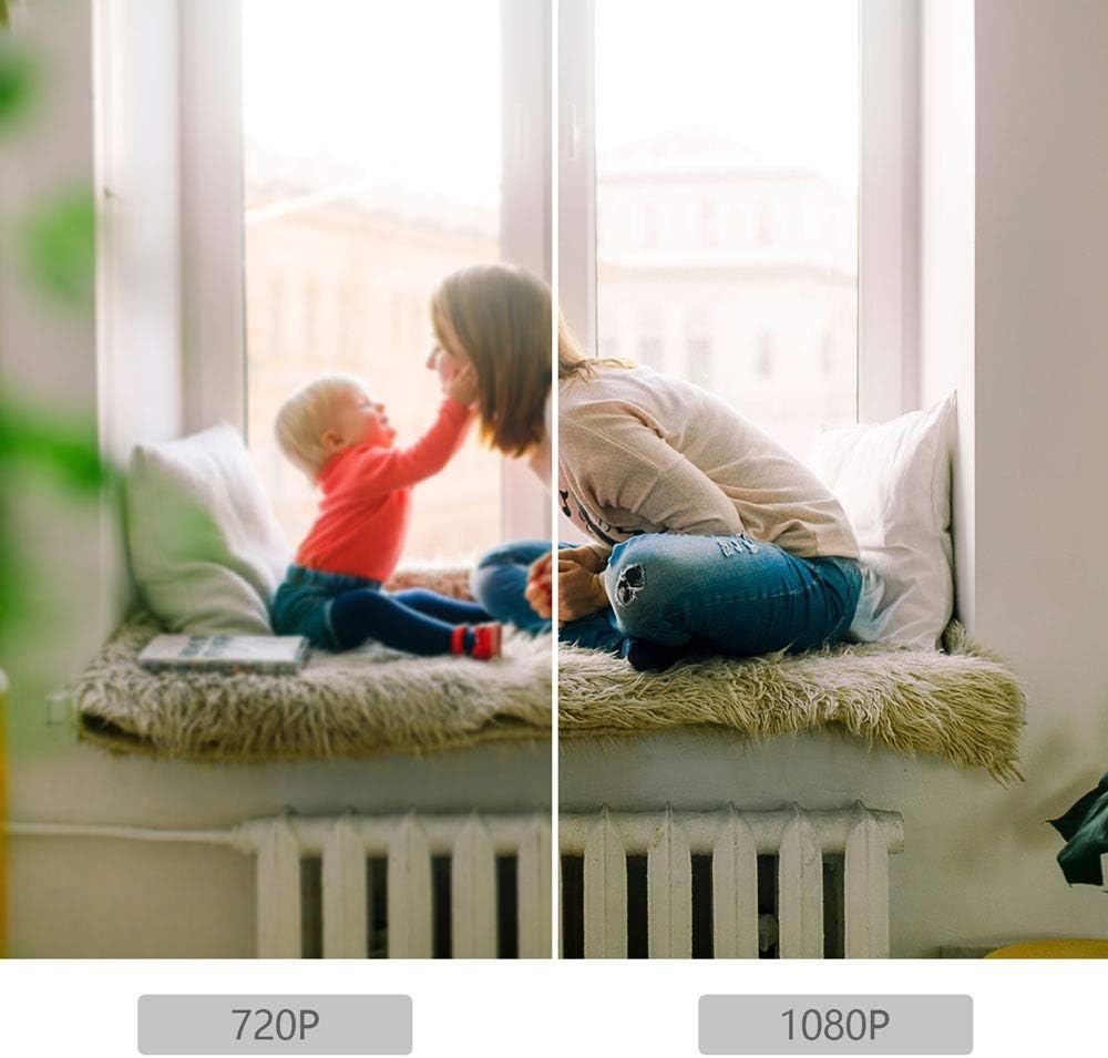 blurams - S15F – Dome-Kamera 1080P Snowman – motorisierte Innenkamera, kompatibel mit Alexa Amazon