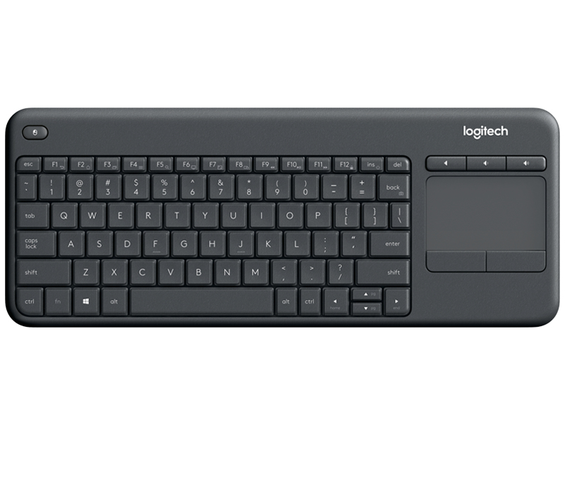 Logitech K400 Pro Tastatur RF Wireless Graphit, Grau (GBR Layout - QWERTY)