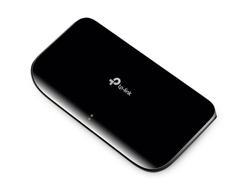TP-Link TL-SG1008D 8 Port Gigabit Ethernet LAN Switch(Plastik, Plug-n-Play, Auto-MDI/MDIX, bis zu 80 Prozent Energie einsparen,lüfterlos) Schwarz