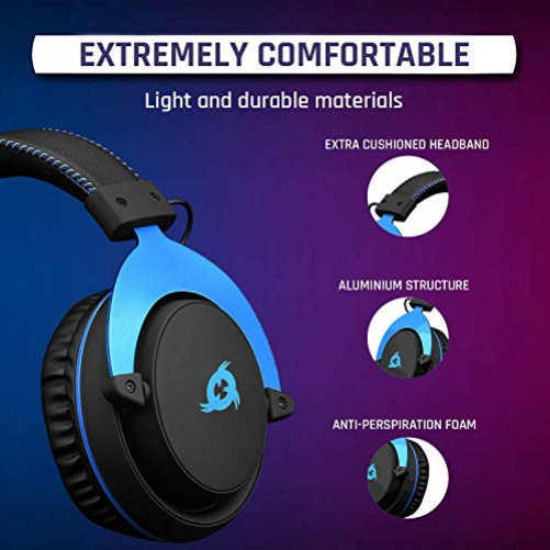KLIM Rush 3.5mm Wired Over-Ear Gaming Headset für Consolen & PCs & Handys