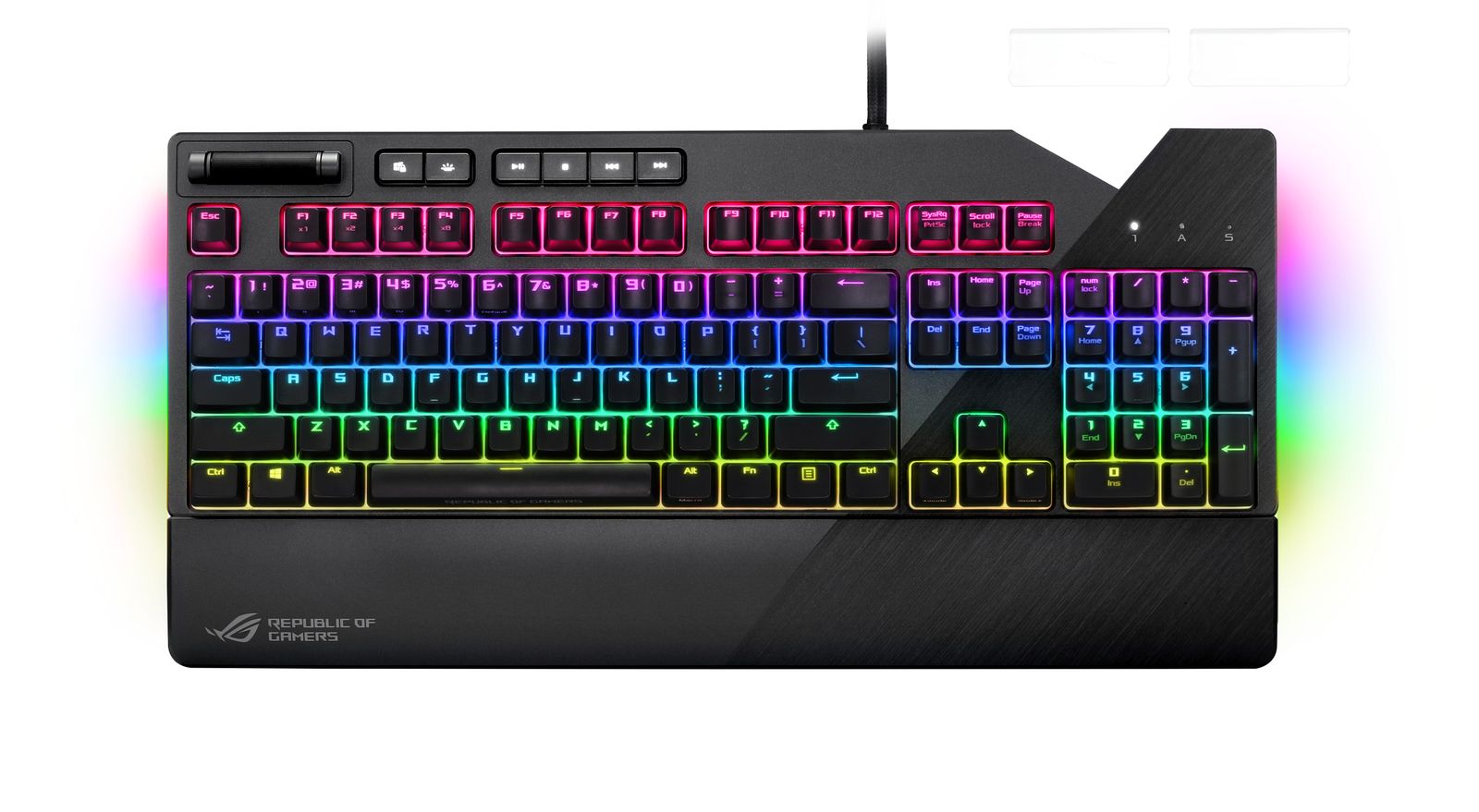 ASUS ROG Strix Flare Mechanische Gaming Tastatur MX RGB Brown QWERTZ (DE)