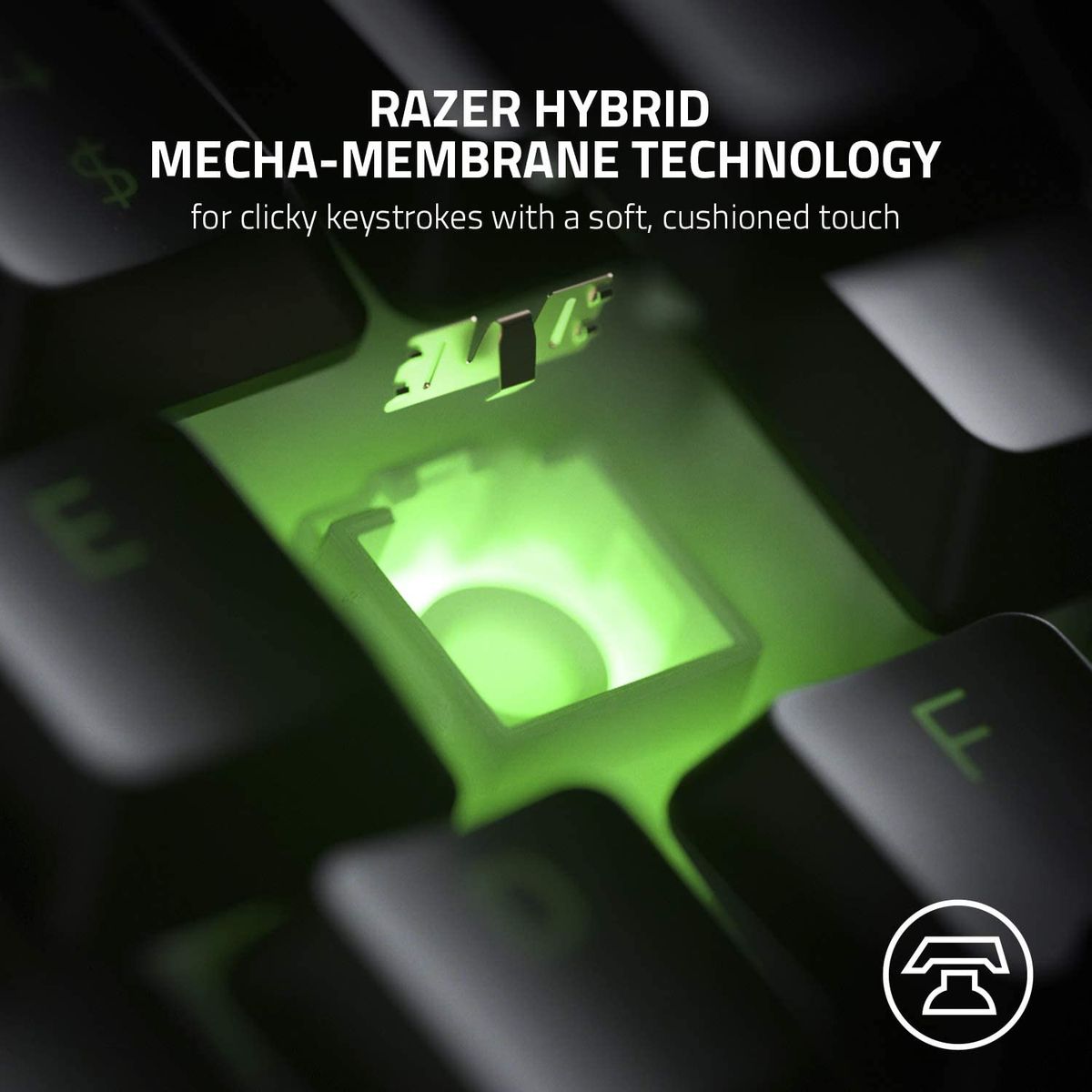 Razer Ornata V2 Gaming Keyboard Mecha-Membrane Switches Chroma RGB - ITA Layout - QWERTY