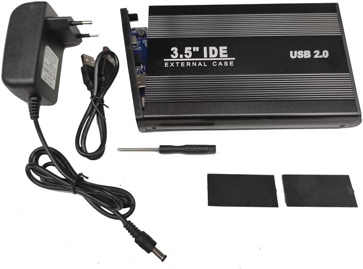 Alu 8,9 cm 3,5 Zoll USB Ide Hdd externes Festplattengehäuse Festplattengehäuse