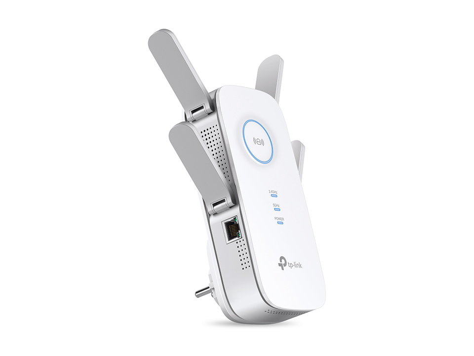 TP-Link RE655 WLAN Verstärker Repeater AC2600 (Dual-WLAN AC + N, 1733 MBit/s 5GHz + 800MBit/s 2,4GHz, Gigabit-LAN-Port, App Steuerung, maximale Abdeckung, kompatibel zu allen WLAN Geräten)