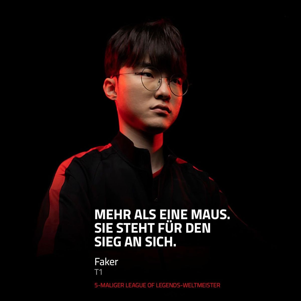 Razer Viper V3 Pro Faker Edition - Ultraleichte kabellose Esports Gaming-Maus - 8k-Abrufrate (54g leichtes Design, Focus Pro Sensor 35K DPI, HyperSpeed Wireless, 95 Stunden Akkulaufzeit)
