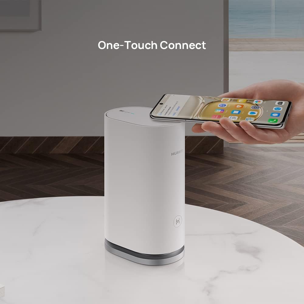 Huawei WiFi Mesh 3, système WiFi simultané Double Bande de Vitesse jusqu'à 2976 Mbit/s, AX3000 pour Une Couverture jusqu'à 600 m², Smart Roaming Multi-étages Blanc