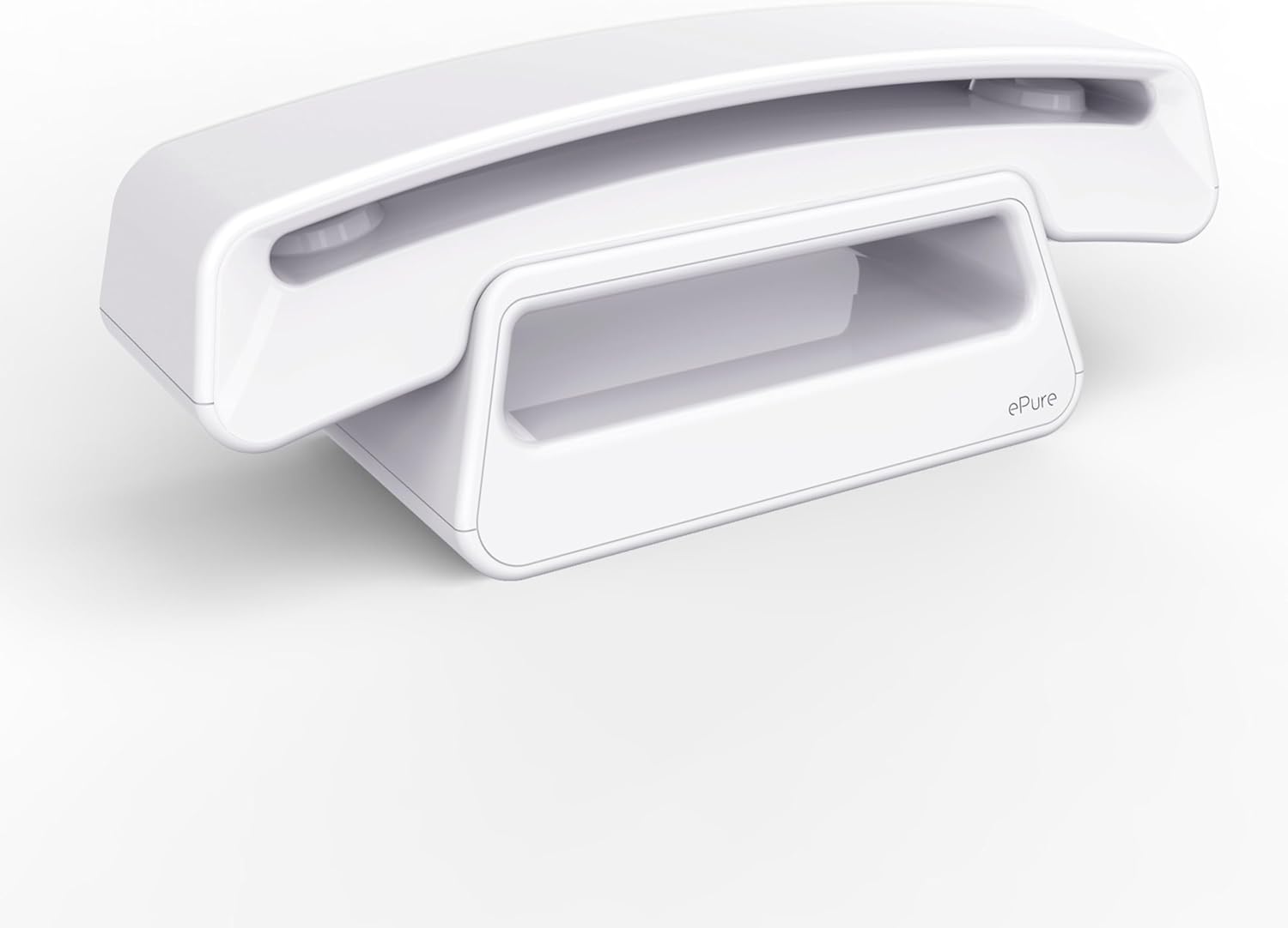 Alcatel Epure Iconic White - Einfach zu bedienendes schnurloses DECT-Design-Telefon mit Freisprechfunktion und Schutz vor unerwünschten Anrufen