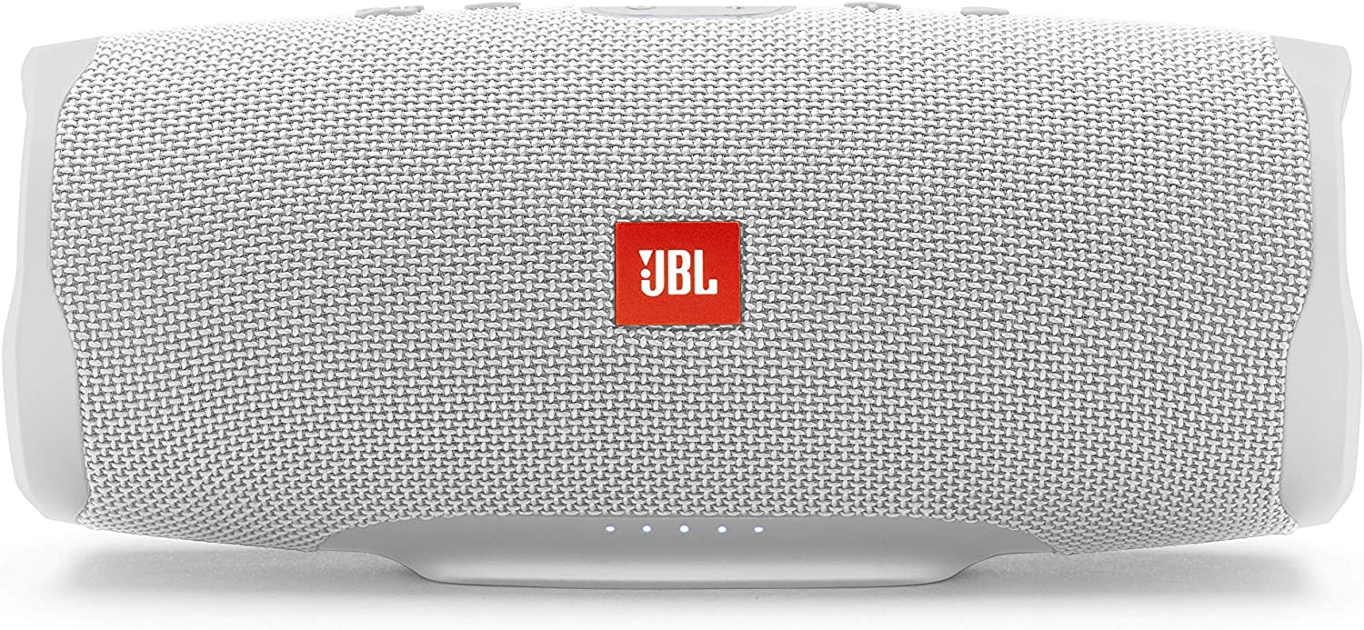JBL Charge 4 Waterproof Bluetooth Speaker with Power Bank White