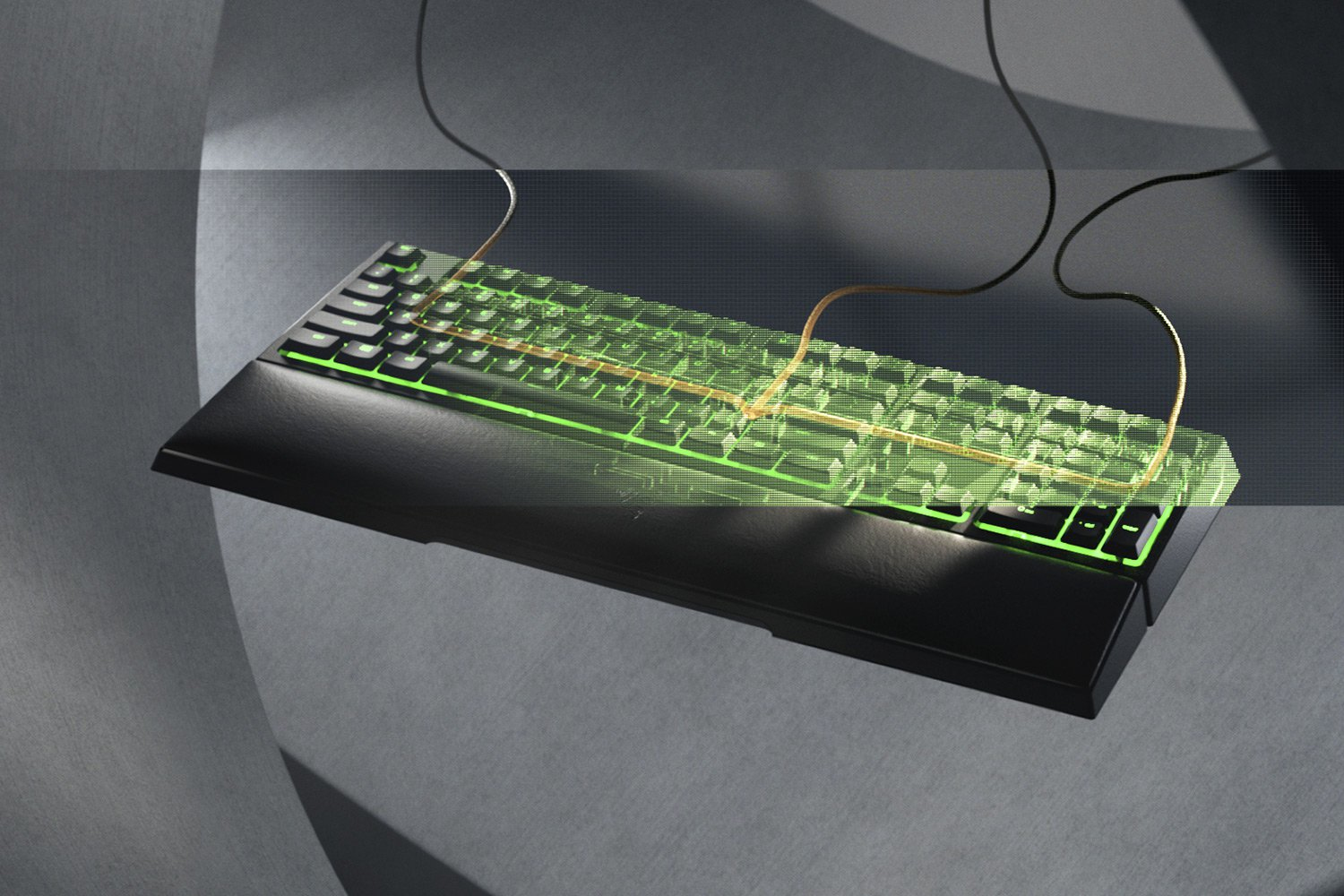 Razer Ornata V2 Gaming Keyboard Mecha-Membrane Switches Chroma RGB RU-Layout