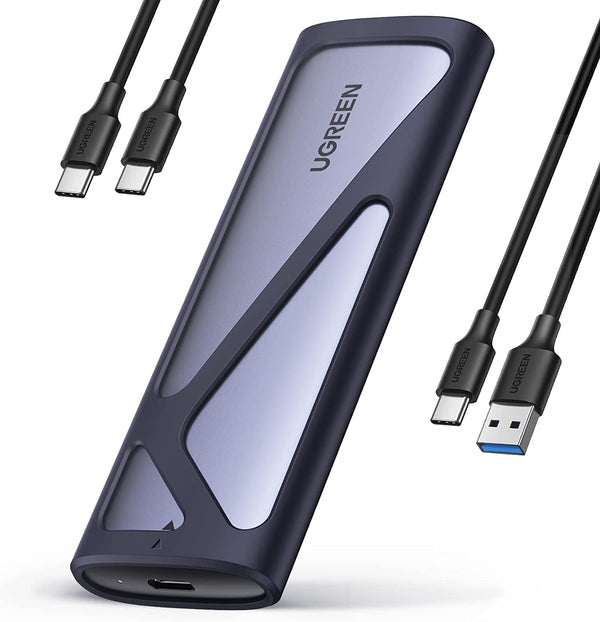 Ugreen 90264 Speicherlaufwerksgehäuse SSD-Gehäuse Grau M.2