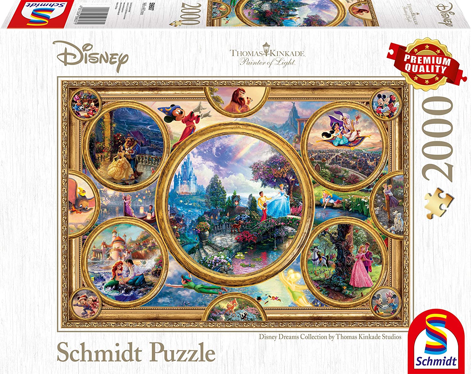 Schmidt Spiele Thomas Kinkade Studios: Disney Dreams Collection Puzzlespiel 2000 Stück(e) Cartoons
