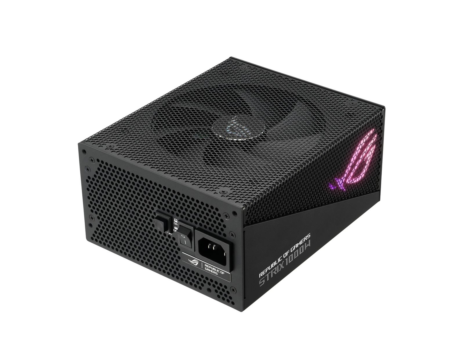 ASUS ROG Strix 1000W Gold Aura Edition Netzteil, 1000 W, 80 PLUS Gold, ATX 3.0, vollständig modular, 13,5 cm Lüfter, Aura Sync, Schwarz, EU