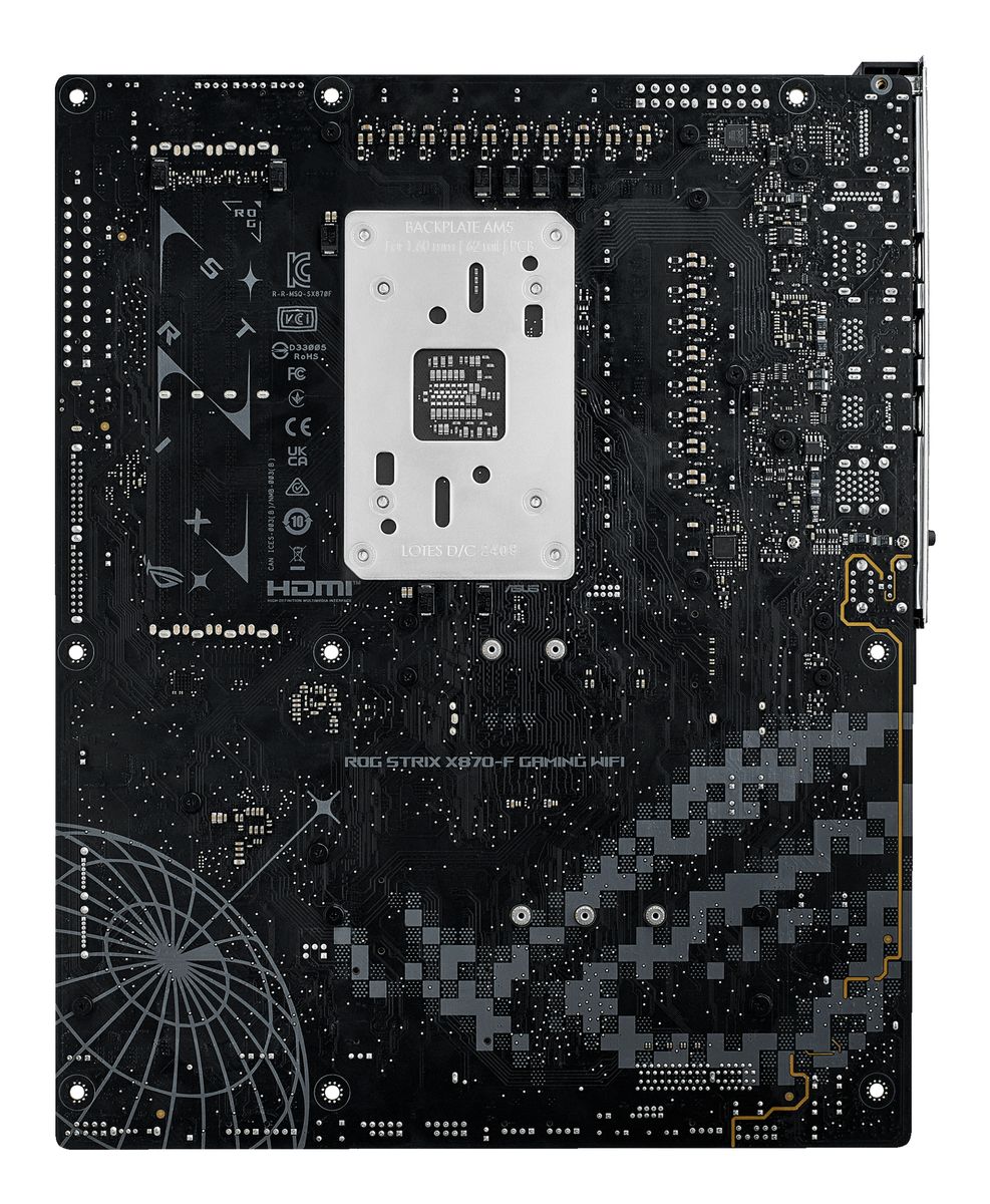 ASUS ROG STRIX X870-F GAMING WIFI Mainboard, AMD X870, Sockel AM5, ATX, DDR5, Wi‑Fi 7 & Bluetooth 5.4, 2.5Gb LAN, 2x USB4, 4x M.2, 7.1 Surround