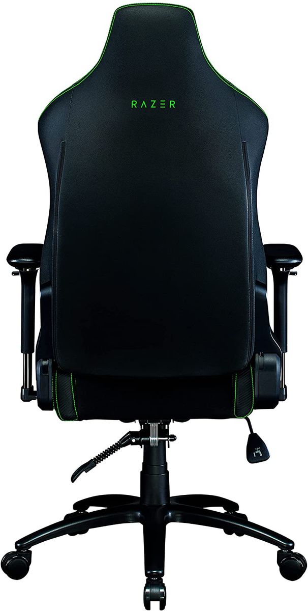 Razer Iskur Ergonomic Gaming & Office Chair PVC < 136kg Lumbar Support Headrest Black/Green