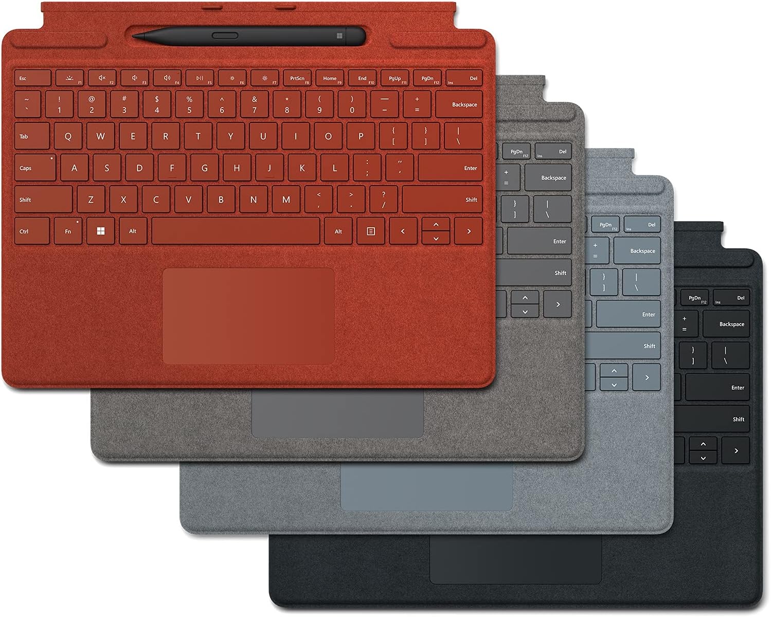 Microsoft Surface Pro 8/X Cover Alcantara + Pen - Platinum - (ITA Layout - QWERTY)