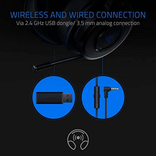 Razer Thresher for PS4 Gaming Headset Stereo Wireless RF + 3.5mm Black