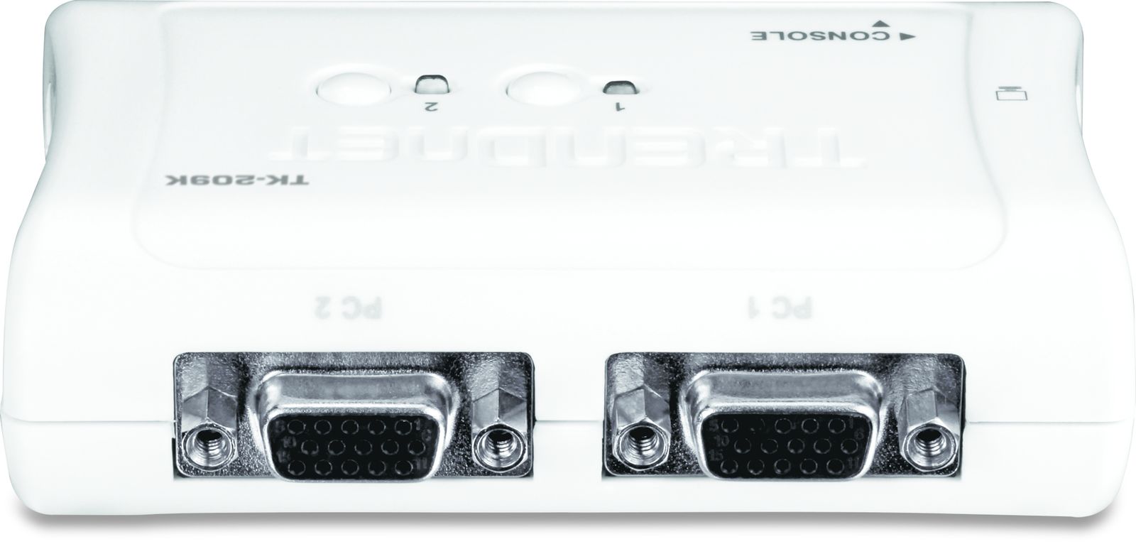 TRENDnet TK-209K 2-Port USB KVM Switch und Kabel Kit mit Audio (Verwalten von zwei PCs, USB 1.1, Hot-Plug, Auto-Scan, Hot-Keys, Windows und Linux kompatibel)