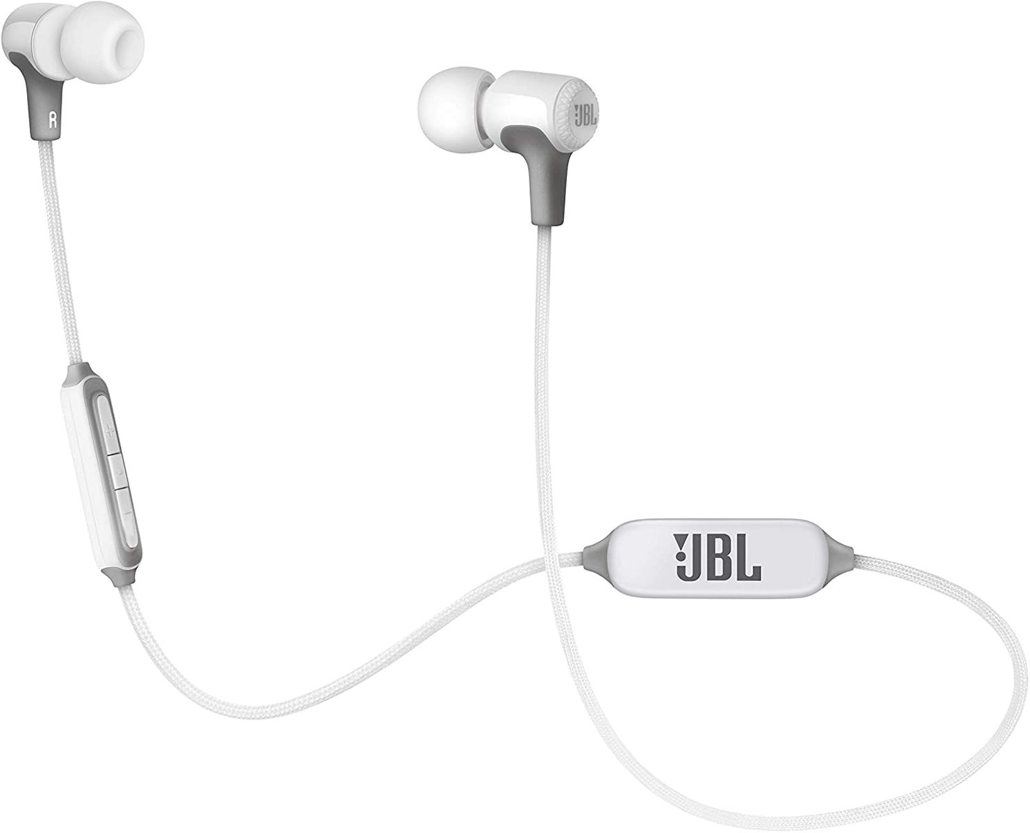 JBL E25BT In Ear Bluetooth Kopfhörer in Weiß – Kabelloser Ohrhörer mit 3-Tasten-Fernbedienung & Mikrofon – Wireless Headphones für bis zu 8 Stunden Musik und Telefonate