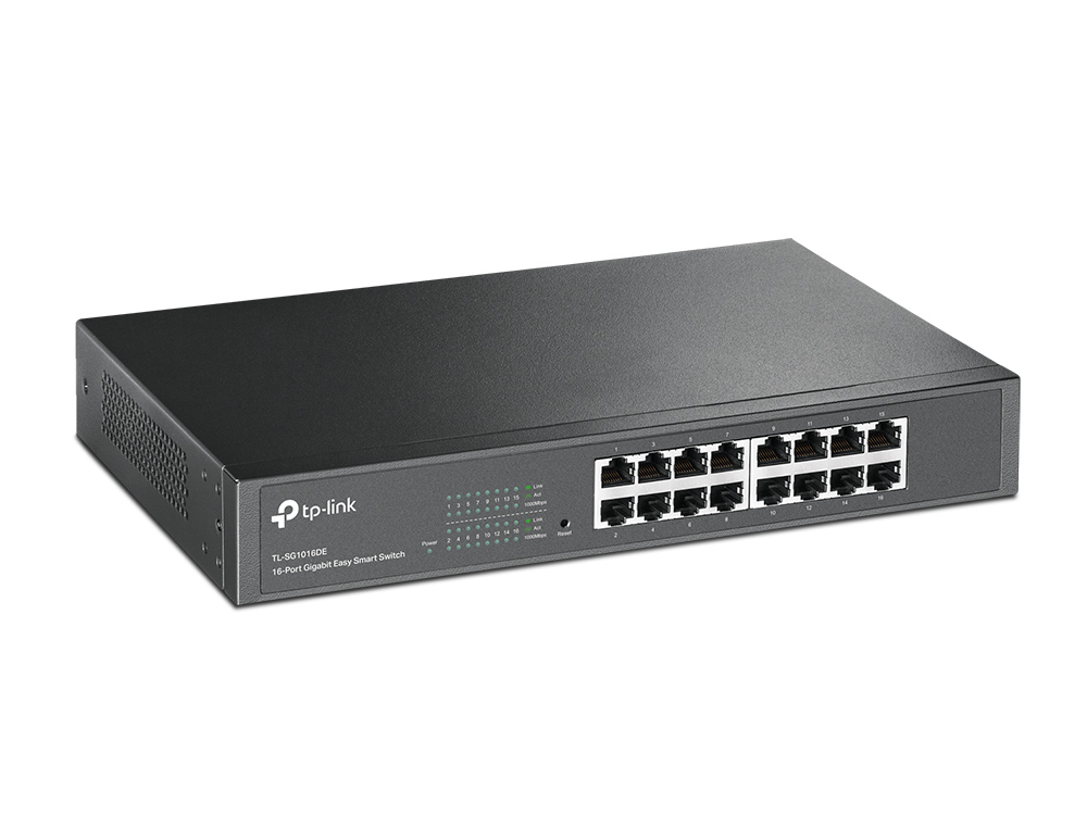 TP-Link TL-SG1016DE Netzwerk-Switch Managed L2 Gigabit Ethernet (10/100/1000) Schwarz