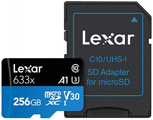 Lexar LSDMI256BBEU633A High-Performace 256GB 633x microSDXC UHS-I-Speicherkarte