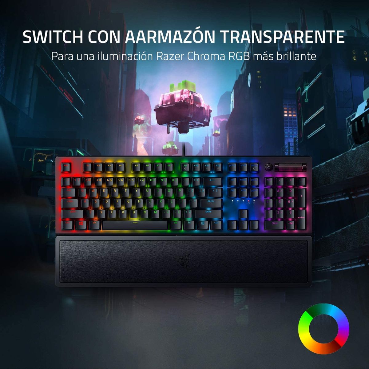 Razer BlackWidow V3 Gaming Keyboard Green Switches Chroma RGB ES-Layout