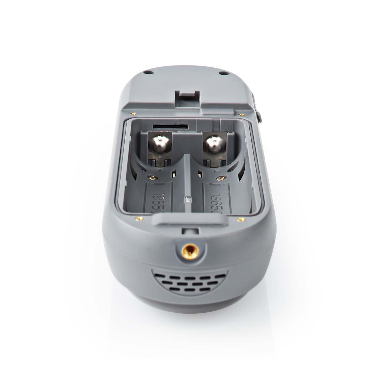 Nedis WIFICDP20GY Video-Türklingel mit Kamera, WLAN, Akku 5200 mAh, Nachtsicht, 180° Blickwinkel, SIP-Videoanruf, 1080 x 1080, Schwarz, IP54