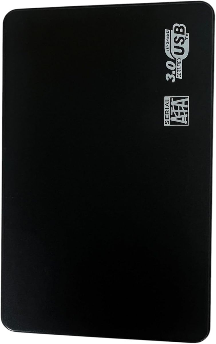 Generic B0DM6QF4C5 Externe 2,5 Zoll Festplatte, Tragbar, 500 GB, USB 3.0, Ultradünn, Schwarz