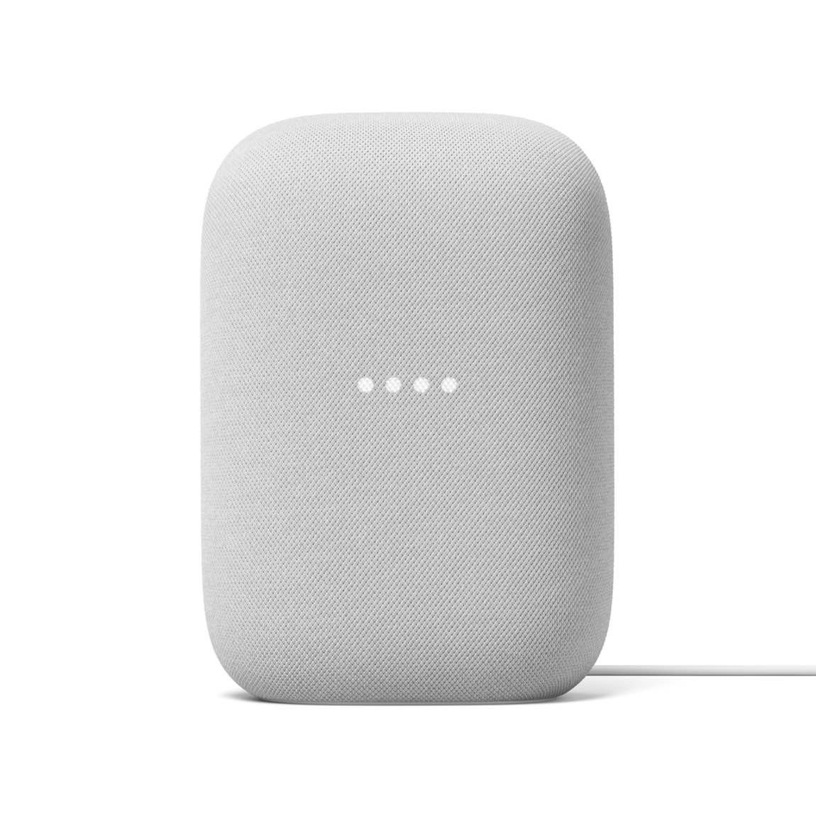 Google Nest Audio Smart Lautsprecher mit Sprachsteuerung Kreide