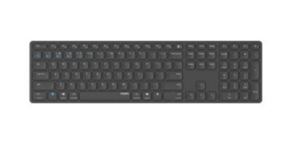 Rapoo E9800M Keyboard Dual Wireless BT + RF Aluminium Dark Grey DE Layout