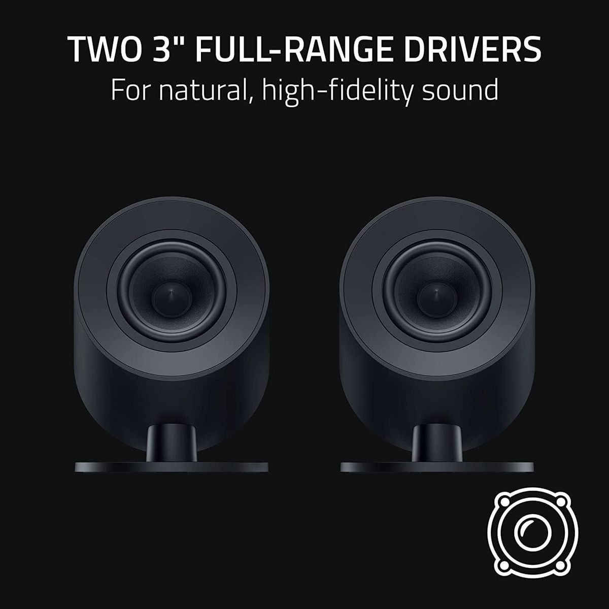Razer Nommo V2 Gaming Speaker 2.0 Stereo BT USB for PC Black EU