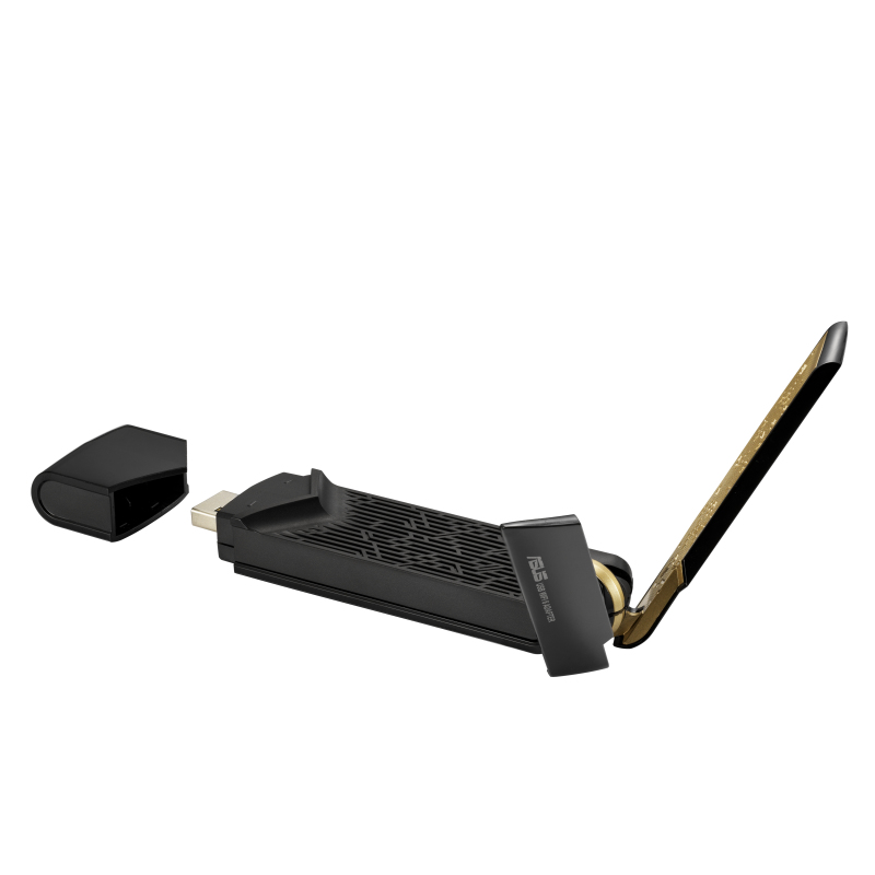 Asus USB-AX56 WiFi-6 USB Stick (AX1800, USB 3.2, Asus Gaming Design, WPA3) WiFi-6 AX1800 USB Gaming