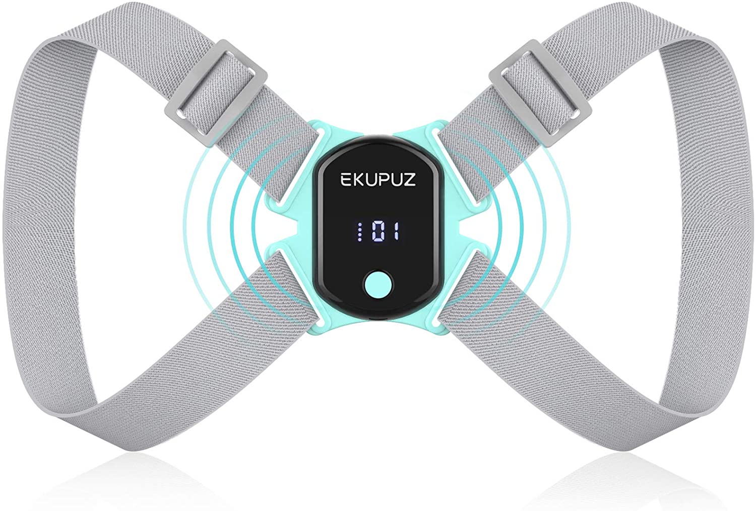 EKUPUZ-H Posture Corrector Back Support Intelligent Back Straightener Shoulder Strap Posture Trainer with Sensor Vibration Reminder, Improve Neck Back Shoulder Pain