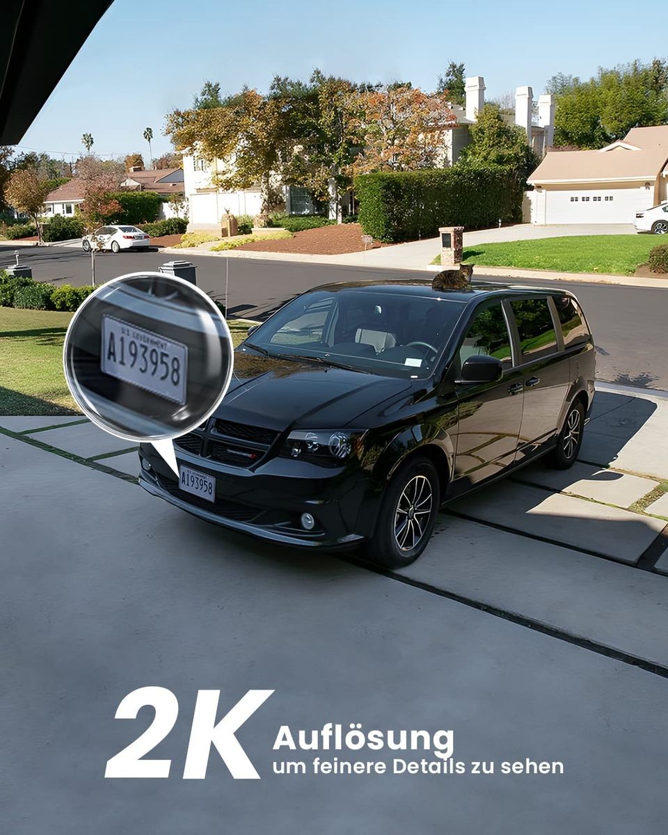 ieGeek 2K Solar Überwachungskamera Aussen Akku, 355°/140° Pan Tilt Kabellose Überwachungskamera mit Farbnachtsicht, PIR Bewegungsmelder, Sirene/Weißlichtalarm, 2-Wege-Audio, IP65, Cloud/SD Storage Kamera1 Schwarz ieGeek 2K Solar Überwachungskamera Aussen Akku, 355°/140° Pan Tilt Kabellose Überwachungskamera mit Farbnachtsicht, PIR Bewegungsmelder, Sirene/Weißlichtalarm, 2-Wege-Audio, IP65, Cloud/SD Storage Kamera1 Schwarz