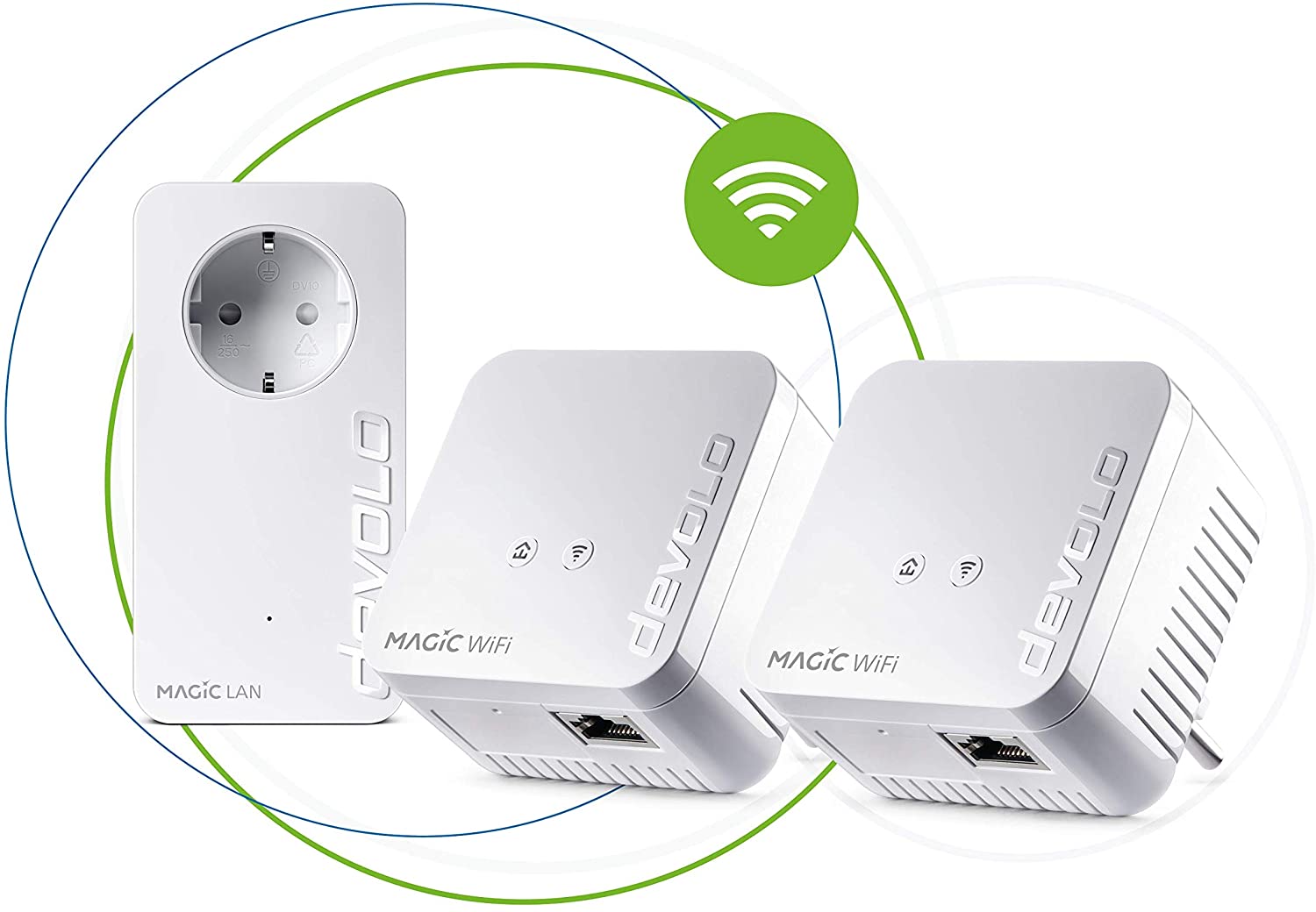 Devolo Magic 1 Wi-Fi mini Network Kit 1200 Mbit/s Ethernet-Anschluss WLAN
