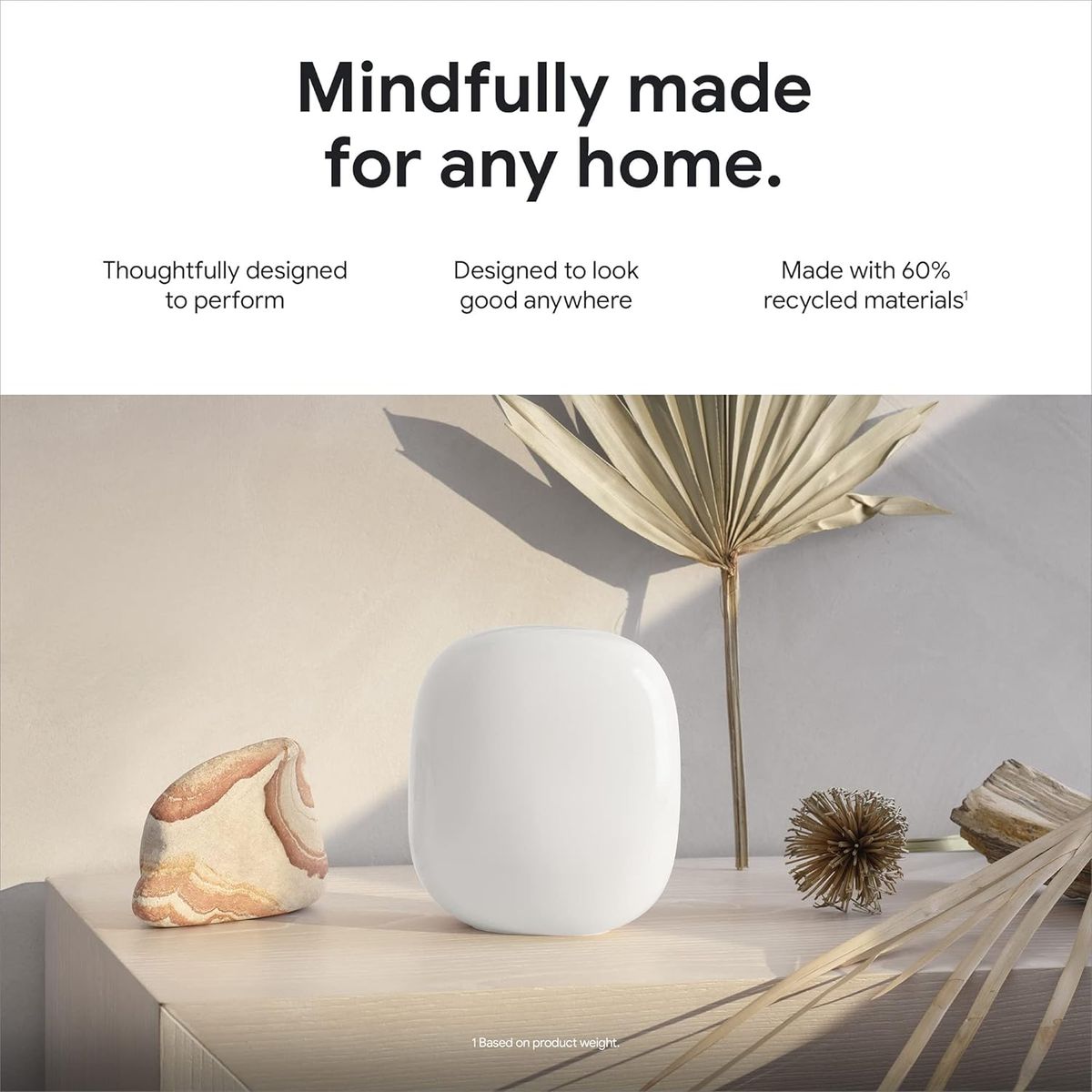 Google Wifi Pro – Wi-Fi 6E Reliable home system with fast speed and whole-home coverage Mesh router snow, 3-Pk Nest Pro Pack of 3 UK PLUG