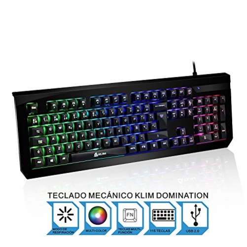 KLIM Domination Mechanische RGB Gaming Tastatur Wired ES-Layout