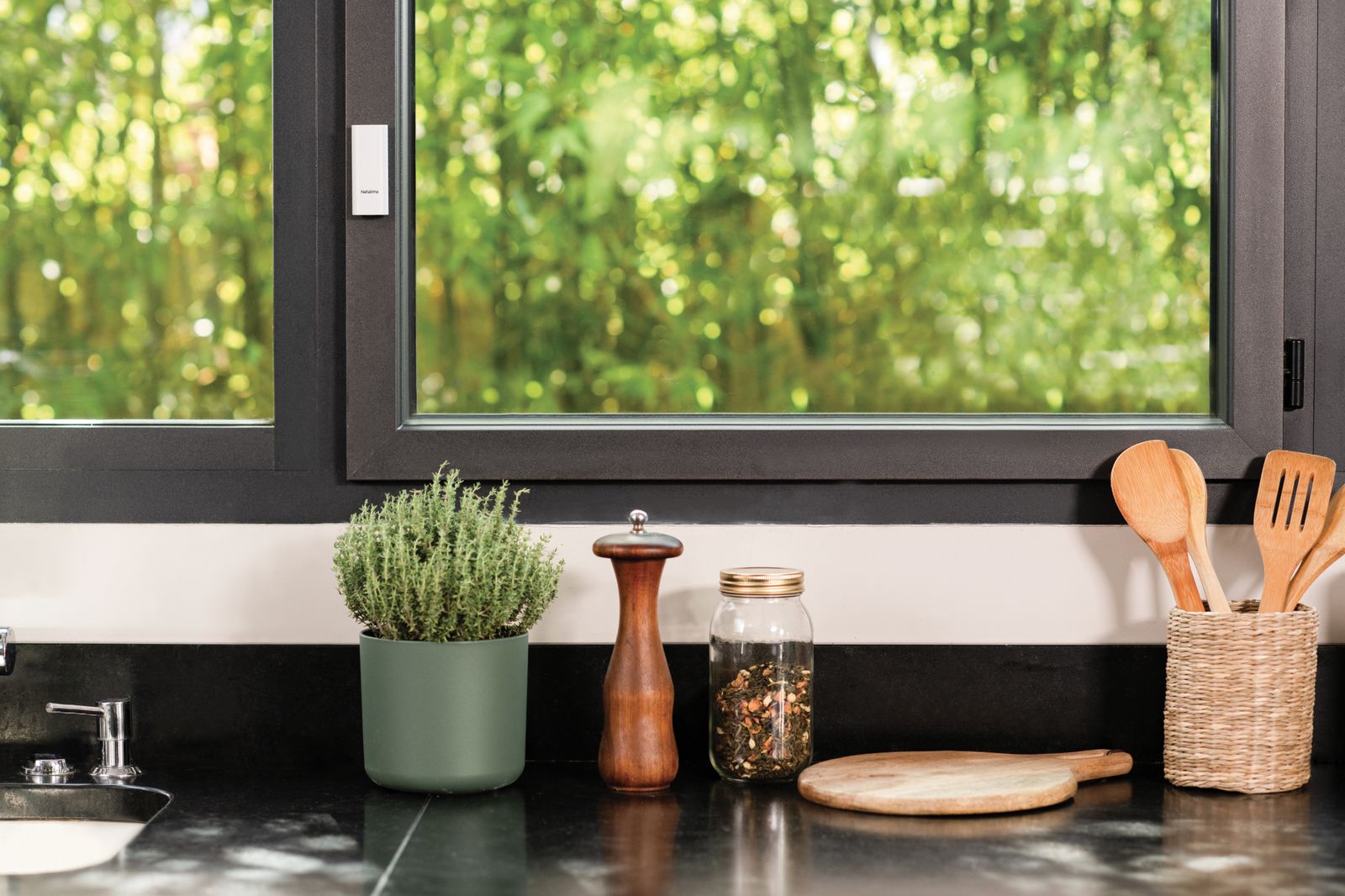 Netatmo DTG-IT Smart Tür-/Fenstersensor, kabellos, RF Wireless, Weiß, AAA-Batterie, 3er-Set