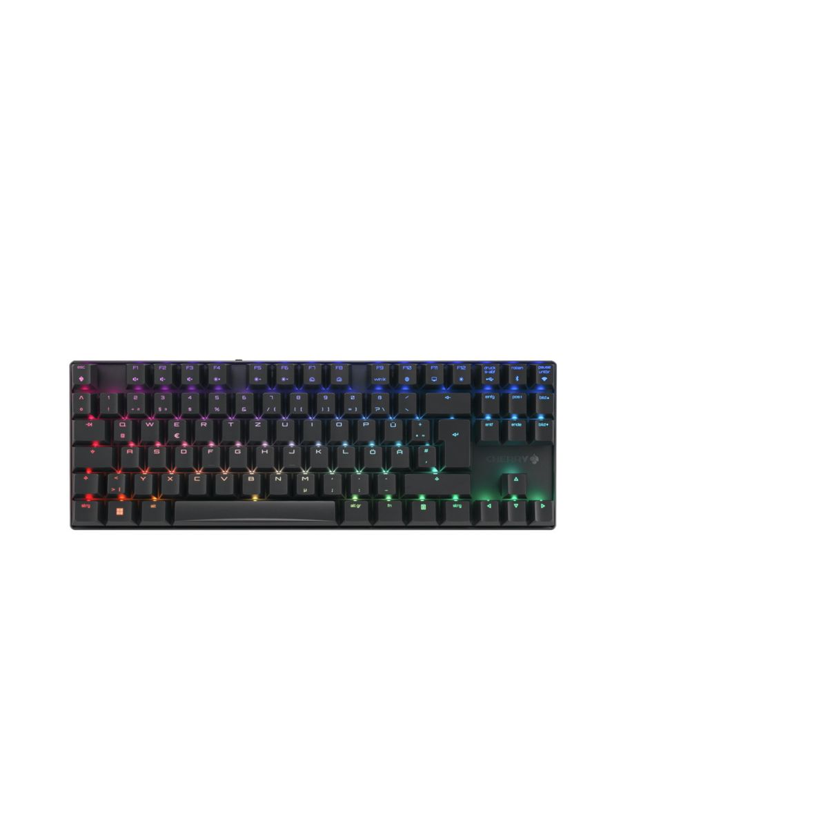 CHERRY MX 8.2 TKL Wireless RGB Tastatur Gaming RF Wireless + Bluetooth Schwarz - (DEU Layout - QWERTZ)