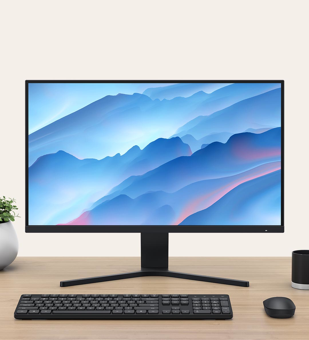 Xiaomi Mi Desktop Monitor 27 68,58 cm Full-HD LED Monitor 1920x1080 IPS 16:9 75Hz 6ms 300nits 1 x HDMI 1 x VGA 1 x 3,5mm Audiolichtreduzierung TÜV-Zertifiziert 3 Seiten randlos