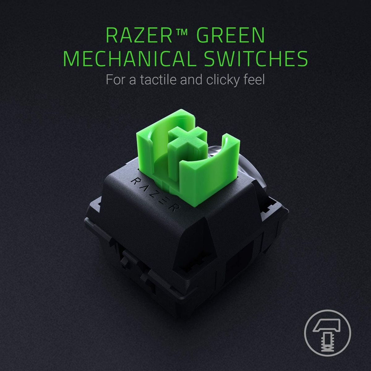 Razer BlackWidow Gaming Keyboard Green Switches Chroma RGB ES-Layout