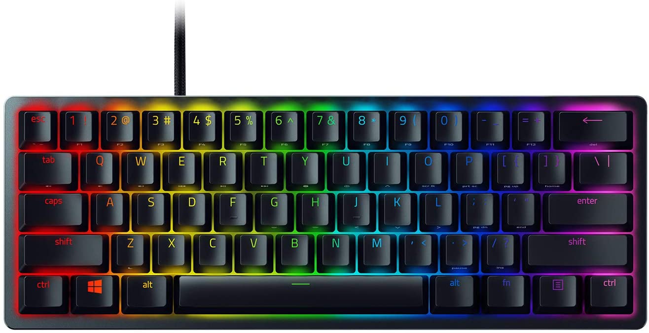 Razer Huntsman Mini Gaming Keyboard Optical Red Switches Chroma RGB UK Layout QWERTY