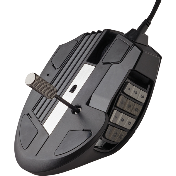Corsair Scimitar RGB Elite Maus Gaming rechts USB Typ-A Optisch 18000 DPI