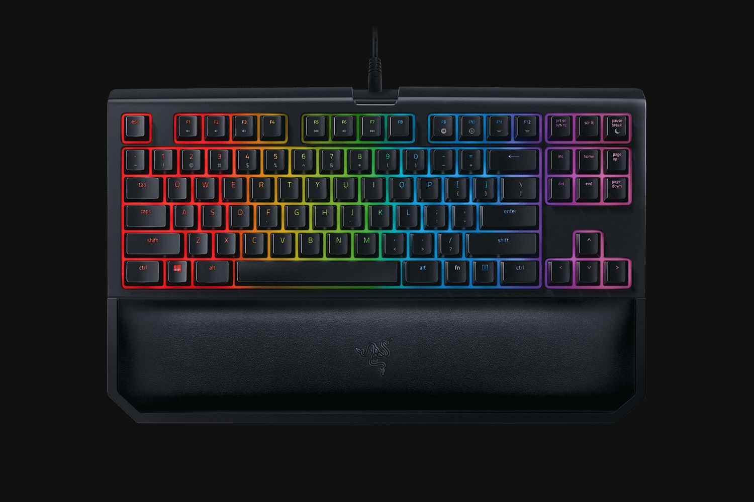 Razer BlackWidow TE Chroma V2 Gaming Keyboard Green Switches RGB USA Layout QWERTY