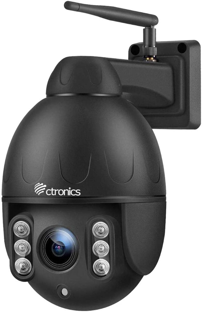 Ctronics 5MP Outdoor Surveillance Camera, 5X Optical Zoom, WLAN PTZ Camera Outdoor