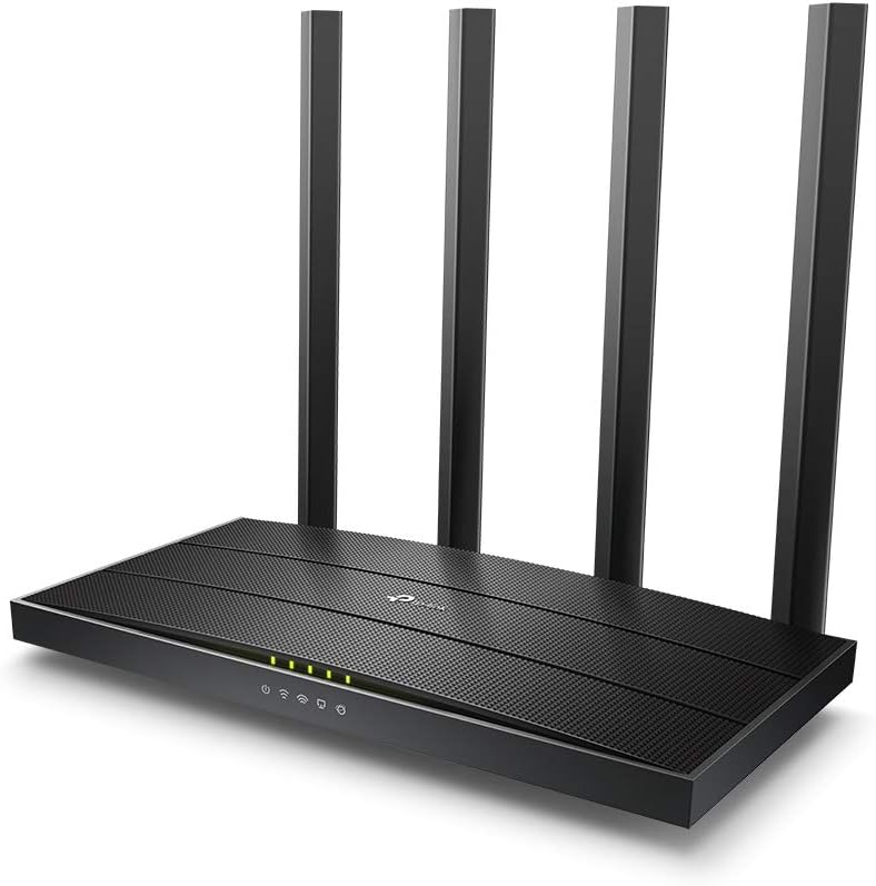 TP-Link Archer C6 Dualband Gigabit WLAN-Router 867Mbit/s 5GHz + 300Mbit/s 2,4GHz 4 Gigabit LAN-Port MU-MIMO IPTV Unterstützt keine DSL-Funktion