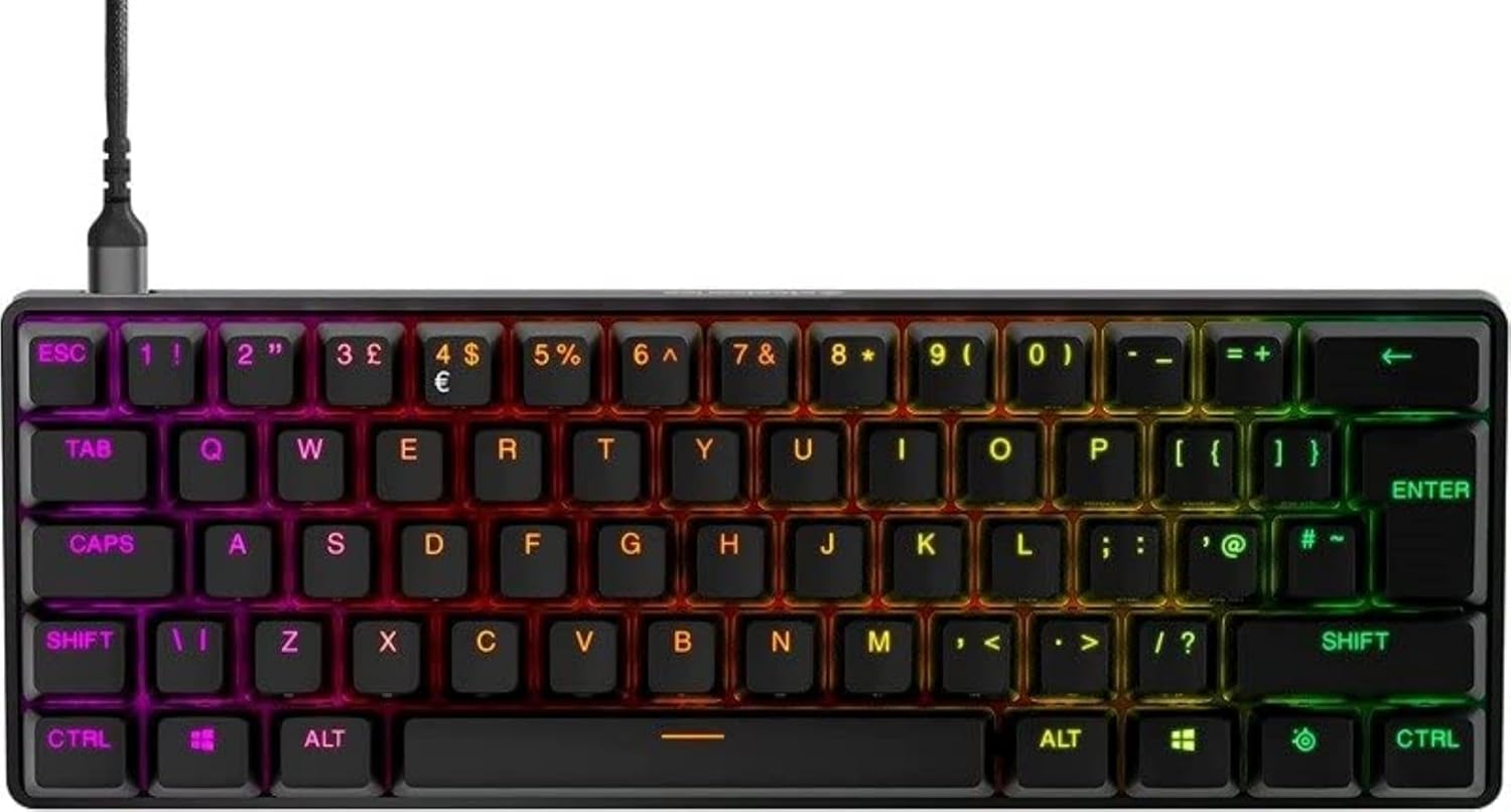 Steelseries Apex Pro Mini Wireless Tastatur Gaming USB + RF Wireless + Bluetooth QWERTY UK Englisch Schwarz - (GBR Layout - QWERTY)